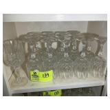 TOP SHELF INCLUDING STEMMED WINE GLASSES