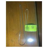 23 IN 14 KT GOLD PLATED ROPE NECKLACE AND 29 IN SI