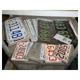 GROUP OF VINTAGE NORTH CAROLINA LICENSE PLATES 193