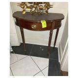 ONE DRAWER WOODEN HALL TABLE, 31 IN X 16 IN X 30 I
