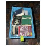 LARGE TOTE WITH MISC BOOKS, VARIOUS TITLES AND AUT