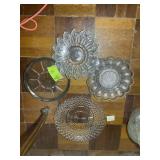 GROUP OF GLASS SERVING PLATES