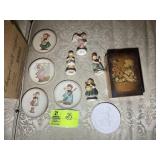 GROUP OF MISC M.I. HUMMEL FIGURINES, PLATES