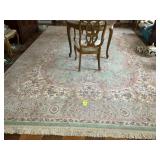 LARGE ORIENTAL STYLE RUG, 120 IN X 168 IN, GREEN A