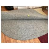 LARGE OVAL BERBER AREA RUG, 109 IN X 160 IN