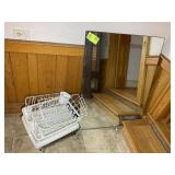 MIRROR 30 IN X 40 IN AND SINK STRAINERS