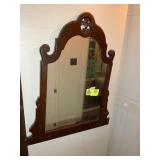 FRAMED WALL MIRROR, 29 IN X 36 IN