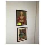 PAIR OF FRAMED PRINTS, APPROX 12 IN X 15 IN