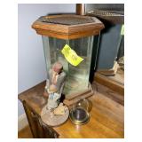PAIR OF GLASS DISPLAY CASES, SMALL DOME 4.5 IN, LA