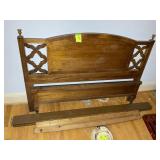 60 IN QUEEN SIZE BED, HEAD AND FOOTBOARDS, SIDE RA
