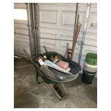 TRUE TEMPER, WHEEL BARROW, AND YARD TOOLS