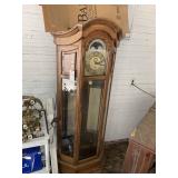 HOWARD MILLER GRANDFATHER CLOCK CURIO CABINET APPR