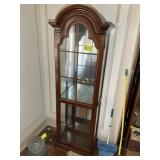 ONE DOOR DISPLAY CABINET, 24 IN X 14 IN X 77 IN