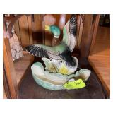 LANE AND CO VINTAGE CERAMIC STYLE MALLARD DUCK LAM