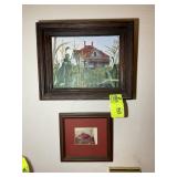 FRAMED OIL ON CANVAS OF PICTURE, 15.5 IN X 12.5 IN