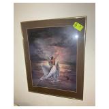FRAMED AND MATTED PRINT, VINTAGE 1970S, RESTRICTIO