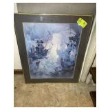 FRAMED AND MATTED PRINT, VINTAGE 1970S, DREAM OF F