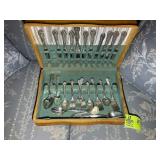 GROUP OF WM. A. ROGERS SILVER PLATE FLATWARE IN CA