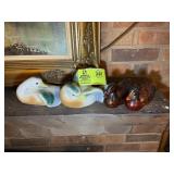 GROUP OF DECORATIVE DUCK FIGURINES