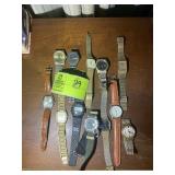 GROUP OF MENS WATCHES, TIMEX, REGENCY, PARMEX, ETC