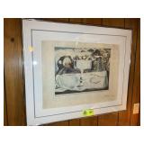 APPEARS TO BE FRAMED LITHOGRAPH OF SALVADOR DALIS