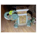 ELEPHANT PLANT STAND, 16 IN TALL