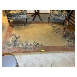 AREA RUG, 72 IN X 108 IN, FLORAL PATTERN