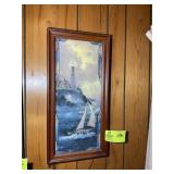 THOMAS KINKADE THE GUIDING LIGHT BACKLIT GLASS PAN