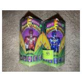 PAIR OF POWER RANGER ACTION FIGURES, IN ORIGINAL B