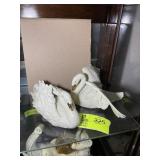 PAIR OF LENOX CHINA SWANS