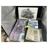 MISC GROUP INCLUDING,  FRAMED CHEVY CAMARO PRINT,