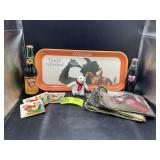 GROUP OF COCA-COLA THEMED ITEMS, SODA BOTTLE, BEAR
