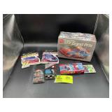 GROUP OF MISC NASCAR RELATED ITEMS, PLAYING CARDS,