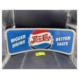 VINTAGE PEPSI-COLA BIGGER DRINK BETTER TASTE METAL