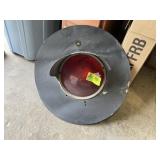 MI RAILROAD CROSSING LIGHT, RED LENS, NOT WORKING/