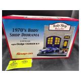 SNAP-ON 1970S BODY SHOP DIORAMA WITH 1970 DODGE CH