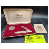 SNAP-ON 60TH ANNIVERSARY COMMEMORATIVE KNIFE AND C