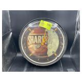 MILLER SHARKS NON ALCOHOLIC BEER NEON RING WALL CL