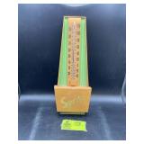 VINTAGE PLASTIC ENJOY SPRITE WALL THERMOMETER, PLA