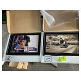 PAIR OF ELECTRIC ART GALLERIES LIGHTED SIGNS ROUTE