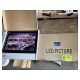 ELECTRIC ART GALLERIES TAXIS DINER LIGHTED SIGN, A