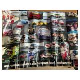TOTE WITH MISCELLANEOUS, POSTERS, NASCAR RELATED,