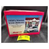 SNAP-ON 1950S WINTER SCENE DIORAMA WITH 1/38 SCALE