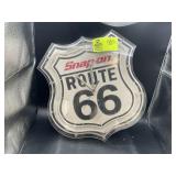 SNAP-ON ROUTE 66 NEON WALL CLOCK