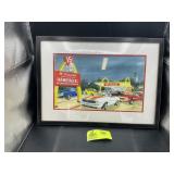 FRAMED AND MATTED PRINT TITLED 