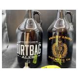 PAIR OF 64 OZ BEER GROWLERS, BRIGHT LIGHT BREWING,
