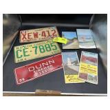GROUP OF NC LICENSE PLATES, 1980, 1969,  D99-00 DU