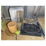 MISC GROUP INCLUDING, BELK SET OF 2 TAPER HOLDERS,
