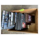 BOX WITH MISC DRAG RACING FRAMED PHOTOS AND PLAQUE