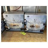 PAIR OF SHANNON BY GODINGER, LAUREL CRYSTAL COVERE